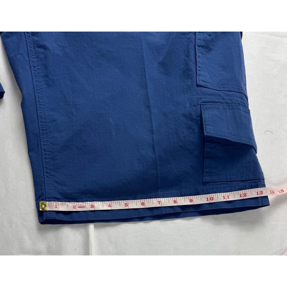 Roundtree & Yorke Casuals Big Man Blue Cargo Shorts 46 Ripstop